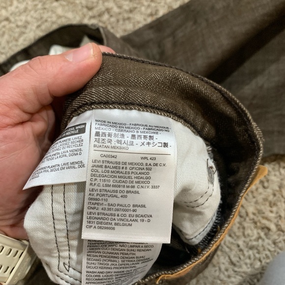 Bundle Levi’s Men’s Jeans 501XX  501  Size 42x32(40X30) Gray Brown Red Clear Tab - Picture 11 of 11